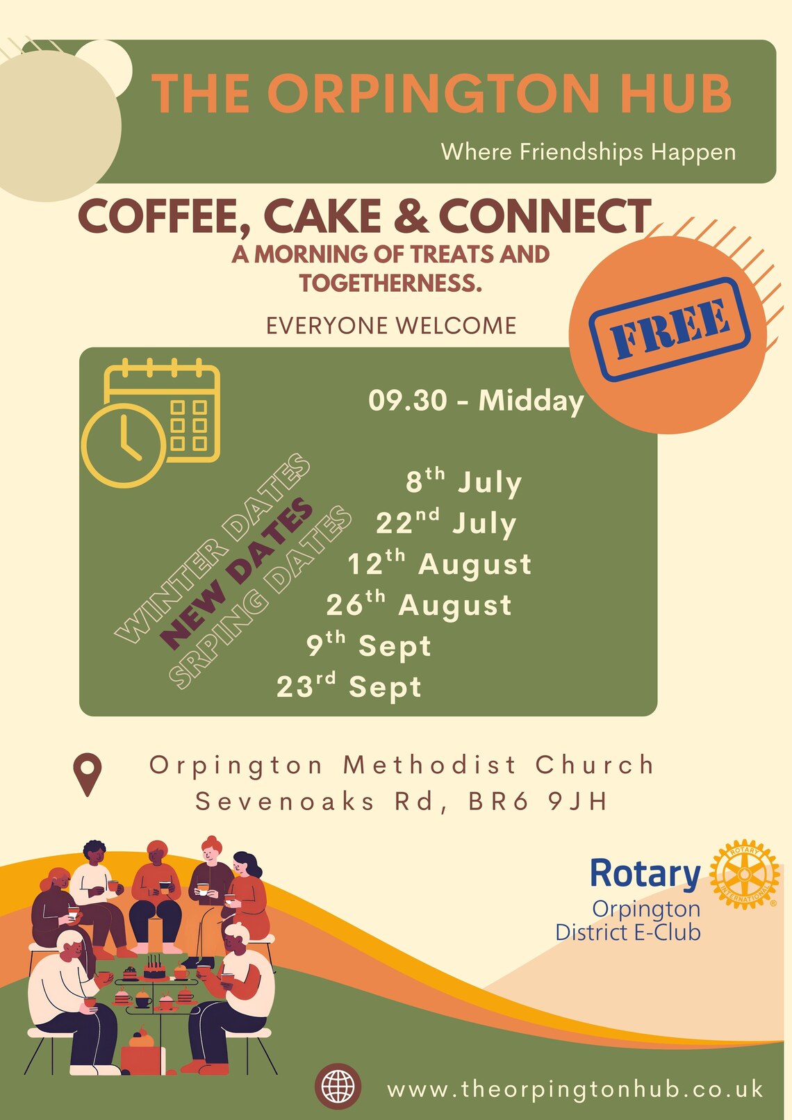 Orpington Cafe flyer