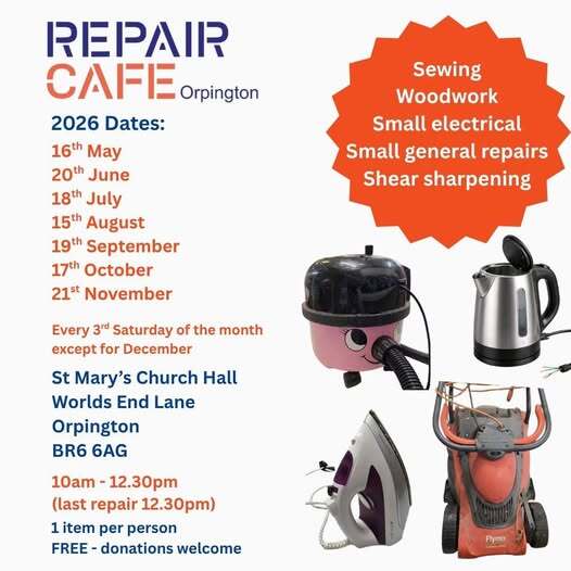 Orpington Repair Cafe 2026