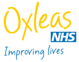 Text: Oxleas NHS Improving Lives