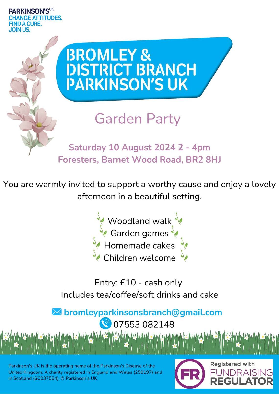 Parkinson’s UK Bromley and District Branch Garden party