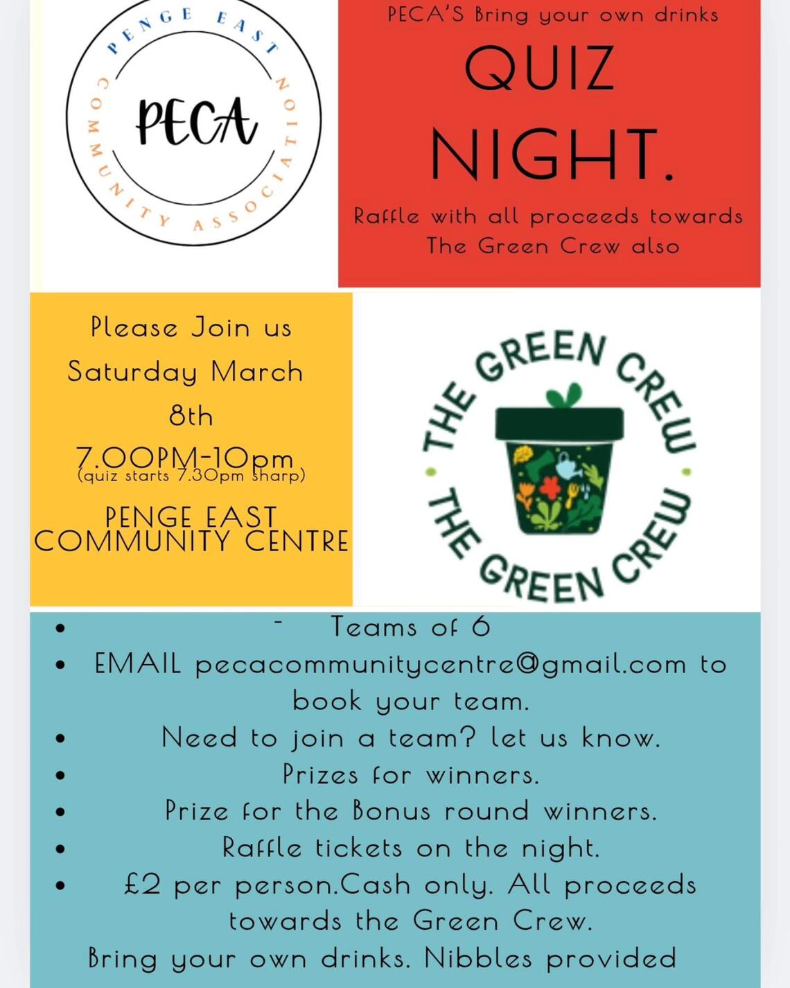 PECA Quiz Night March