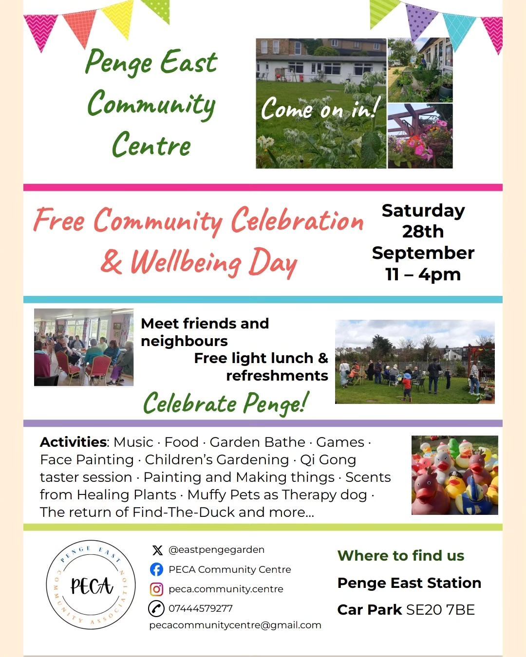 Penge Easst Community Centre Wellbeing day