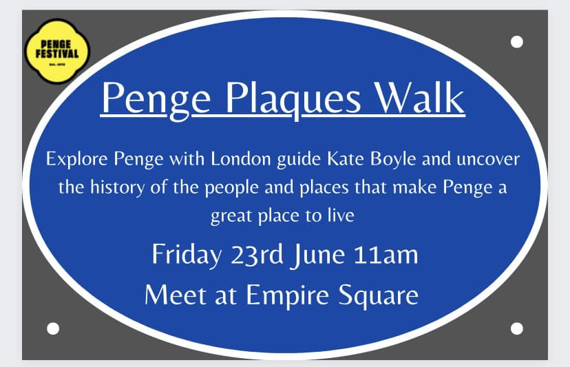 Penge Plaques Walk event image (text on page)