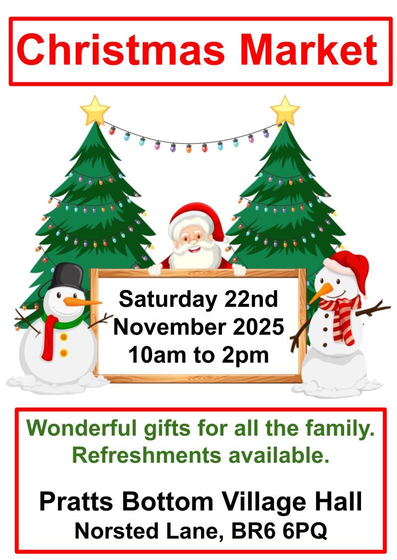 Pratts Bottom Christmas market 2025
