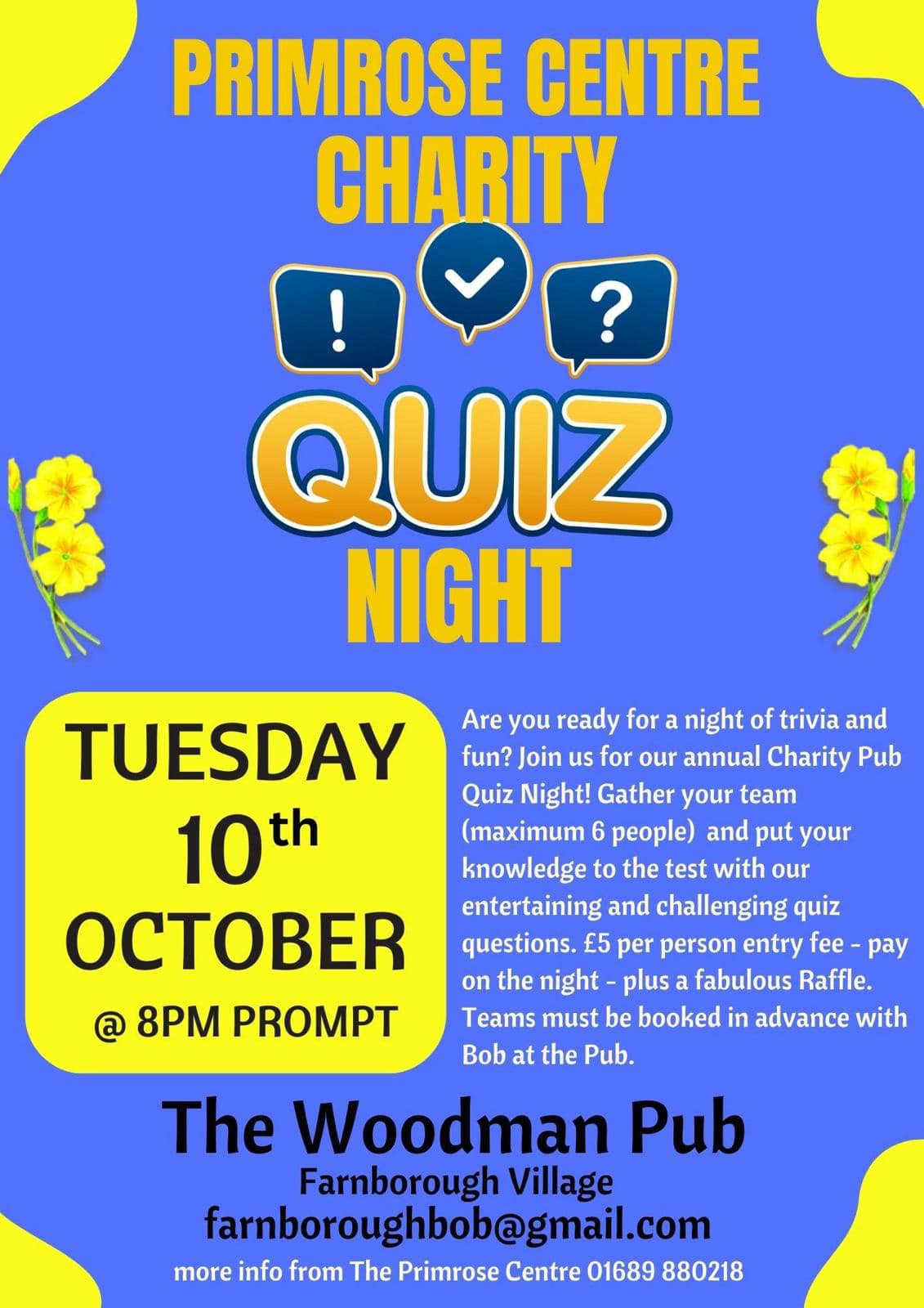 primrose quiz night