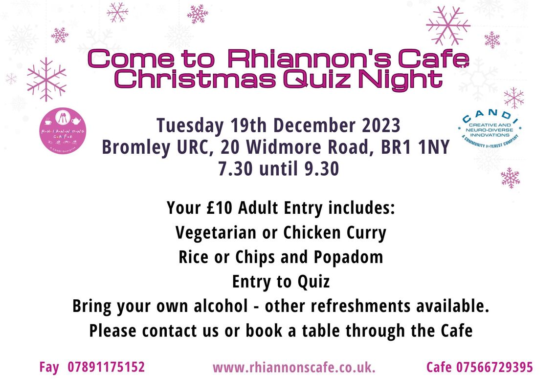 Rhiannon’s Café charity quiz night