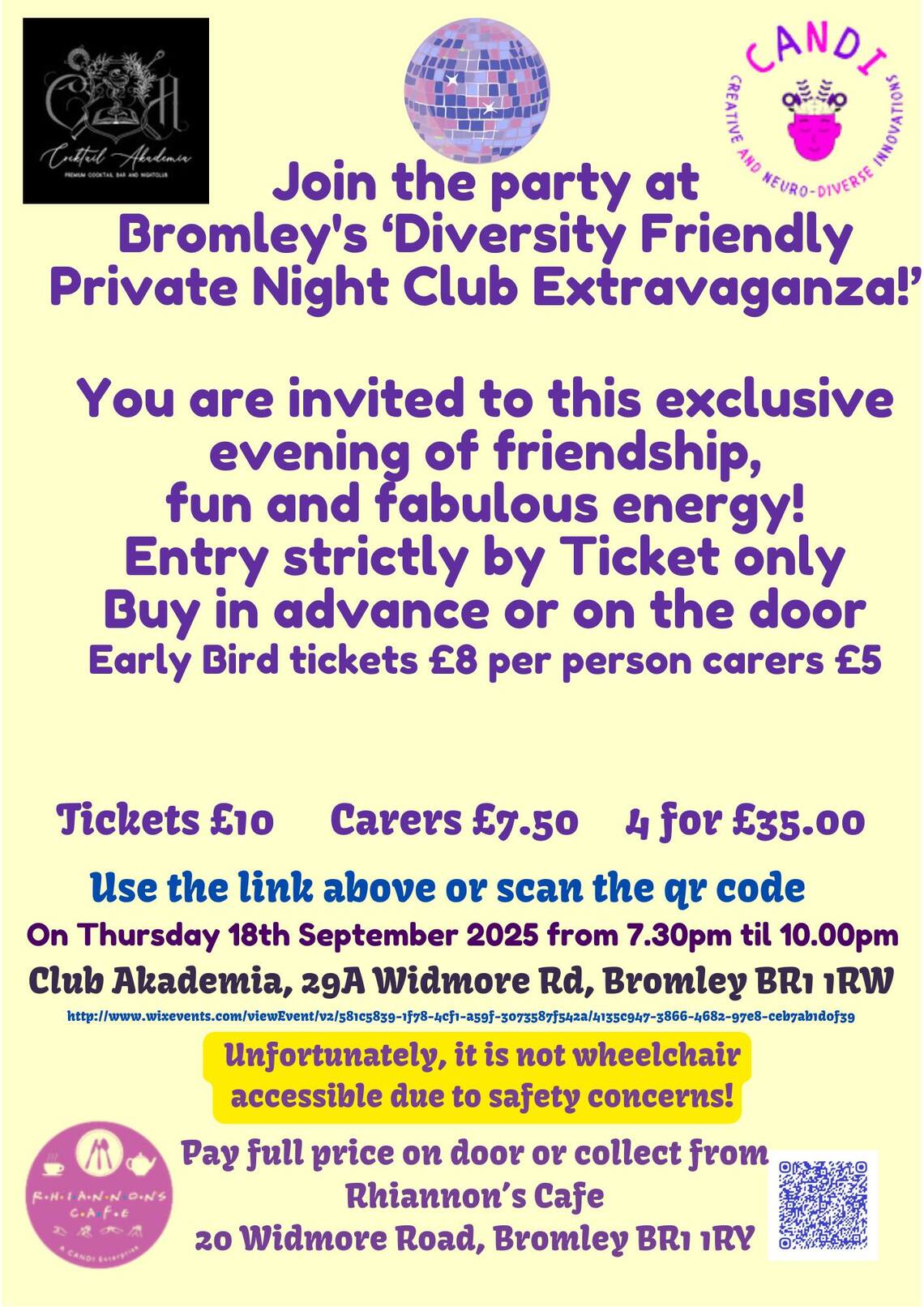 Rhiannon's cafe extravaganza day