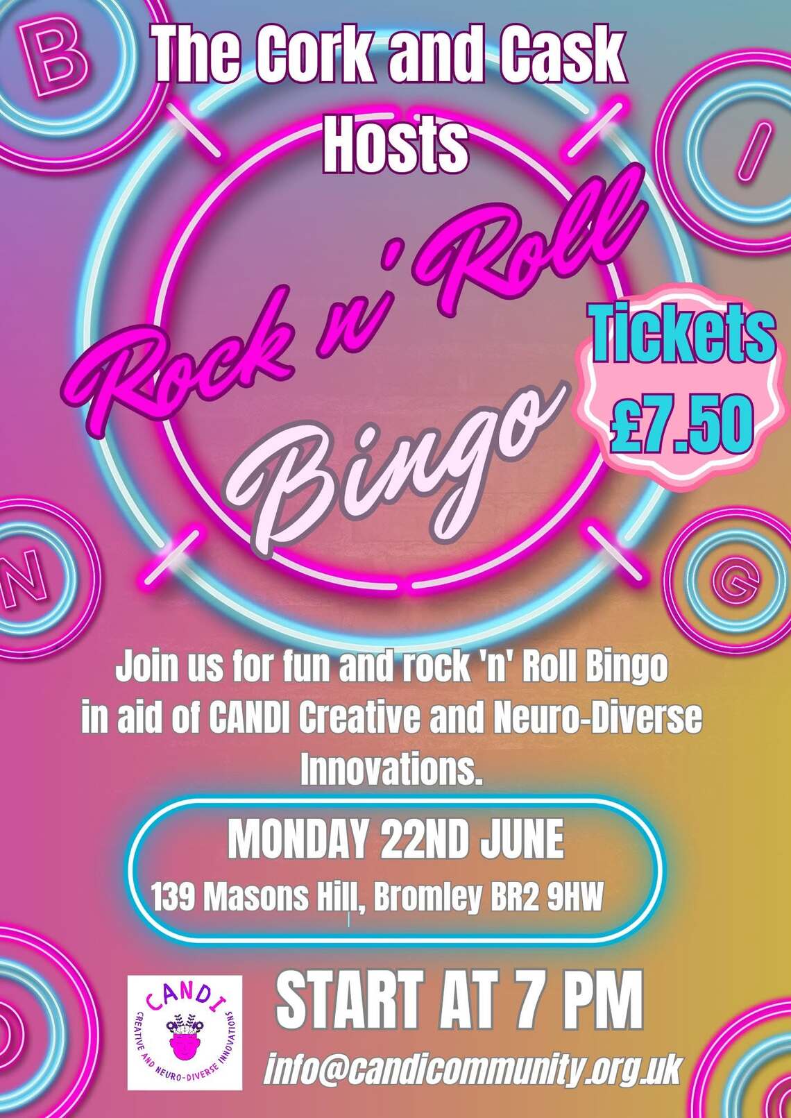 Rock n Roll Bingo Candi