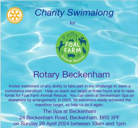 Rotary Beckenam Charity Swimalong
