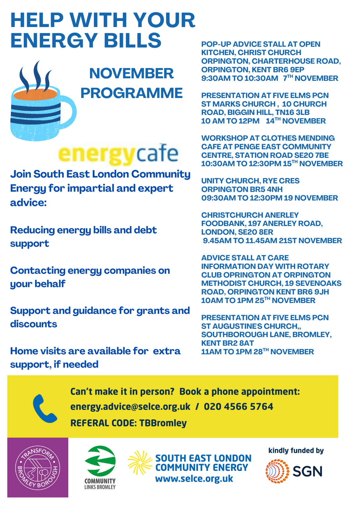 Flyer image text on page