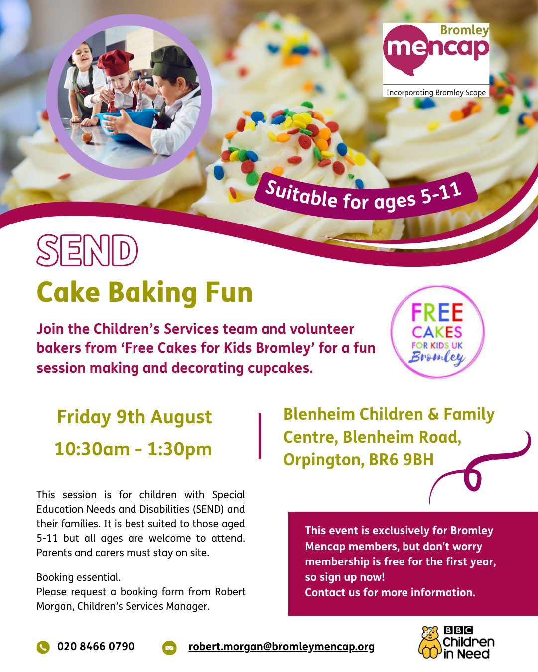 SEND Cake baking fun