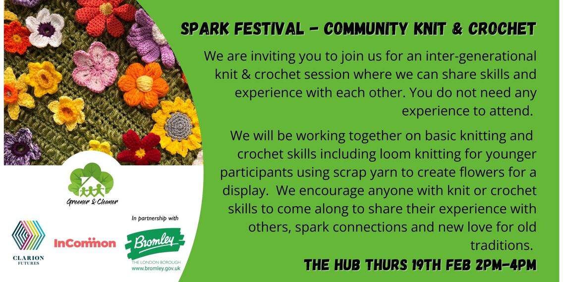 Spark Festival - Community Knit & Crochet Session
