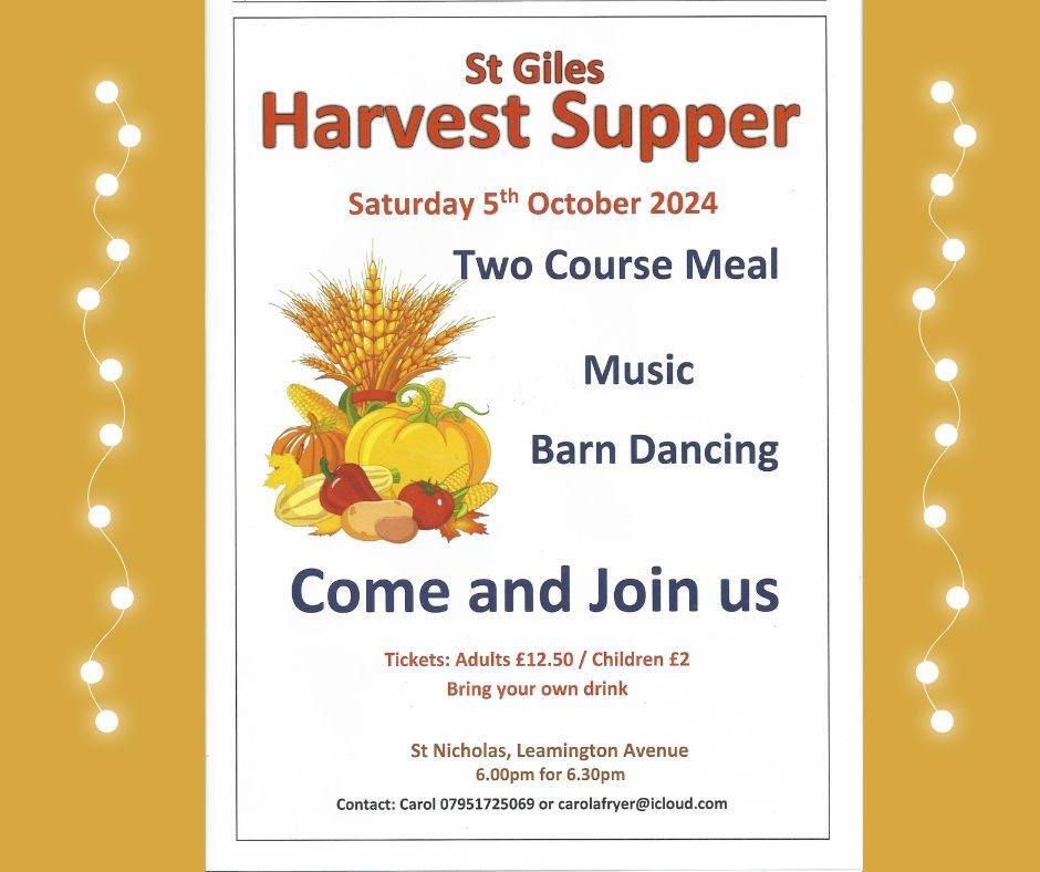 St GIles Harvest Supper