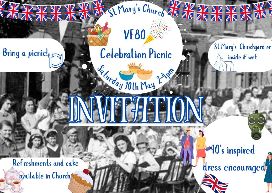St Mary's Church VE80 Celebration Picnic flyer