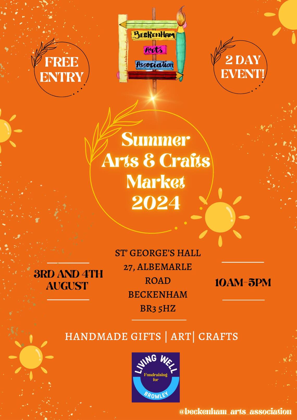 Summer arts and crafts market