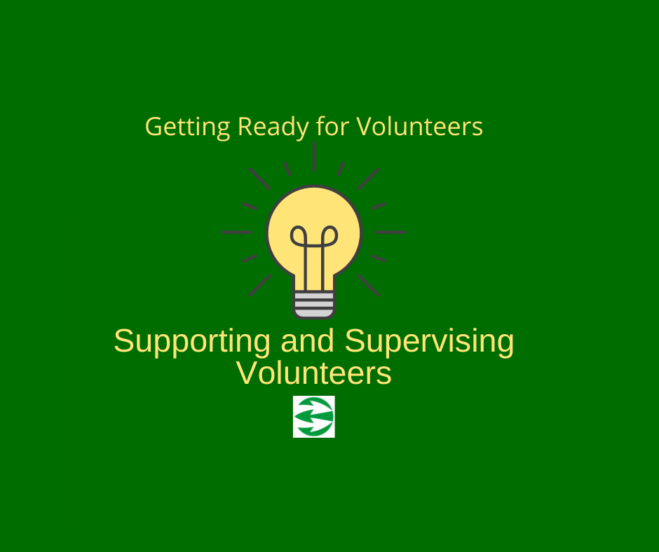 Supervising and supporting volunteers image