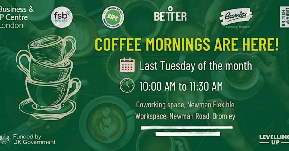 Tea  Coffee and open networking Start Up Bromley