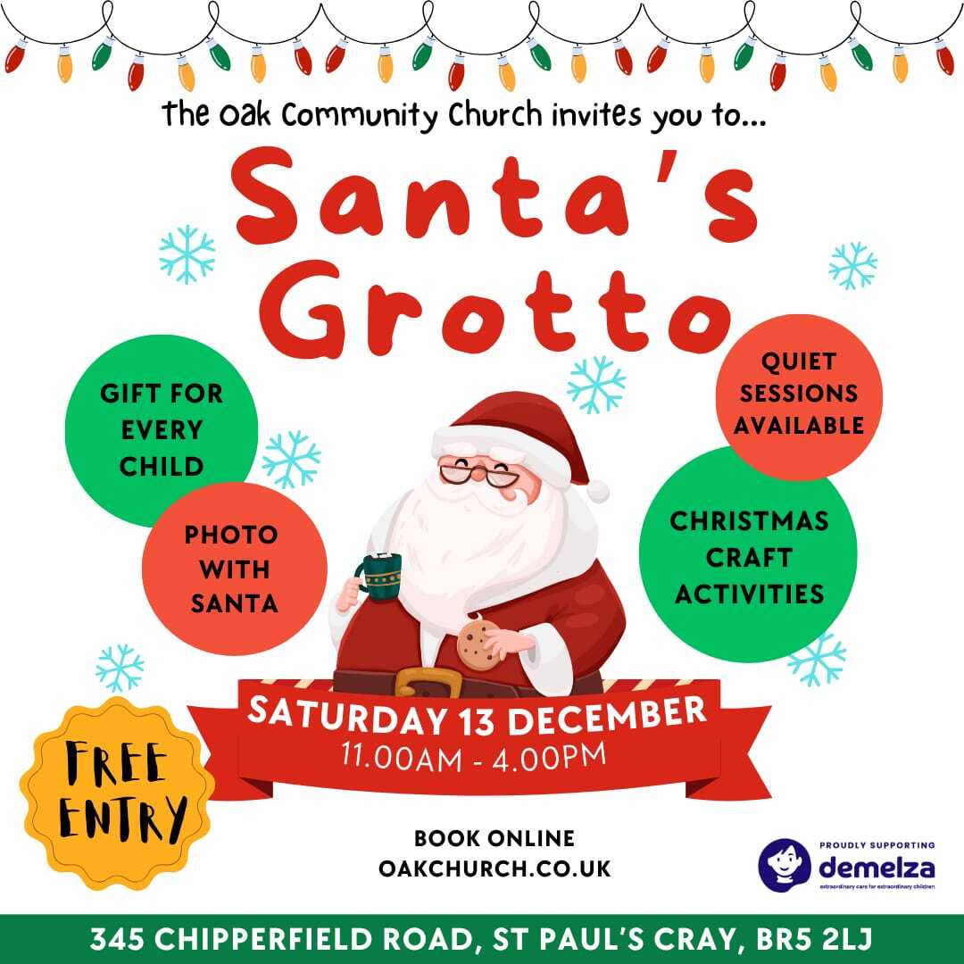 The Oak Community Church santa's grotto