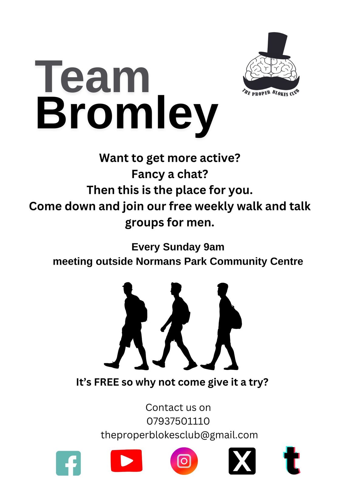 The Proper Blokes Club flyer