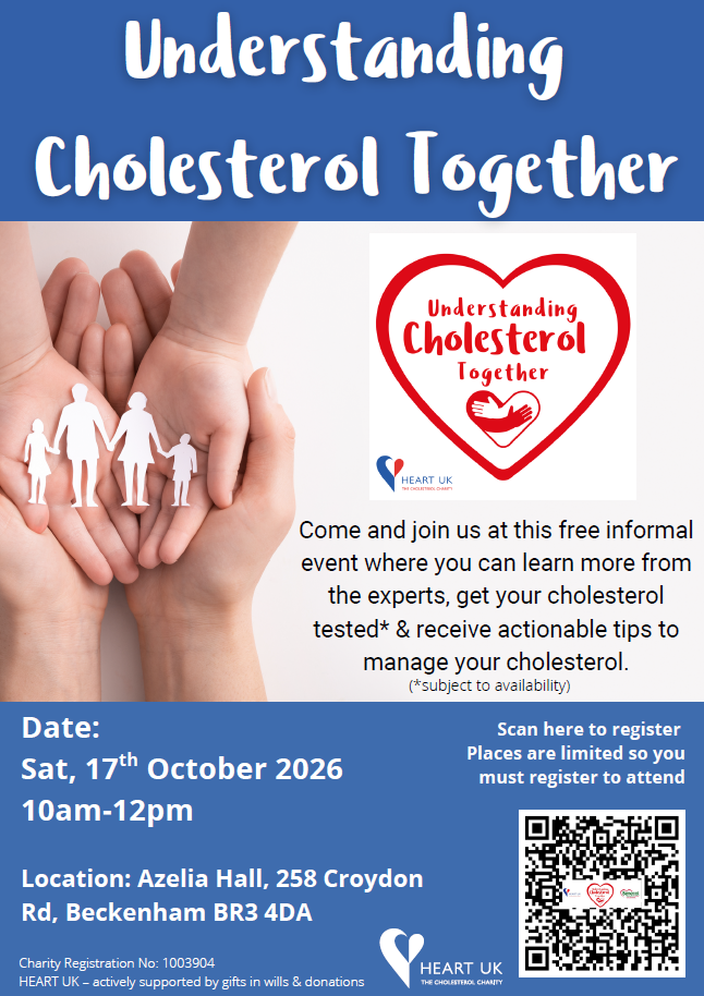 Understanding Cholesterol Together Event - Heart UK