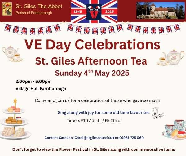 VE celebrations at St Giles