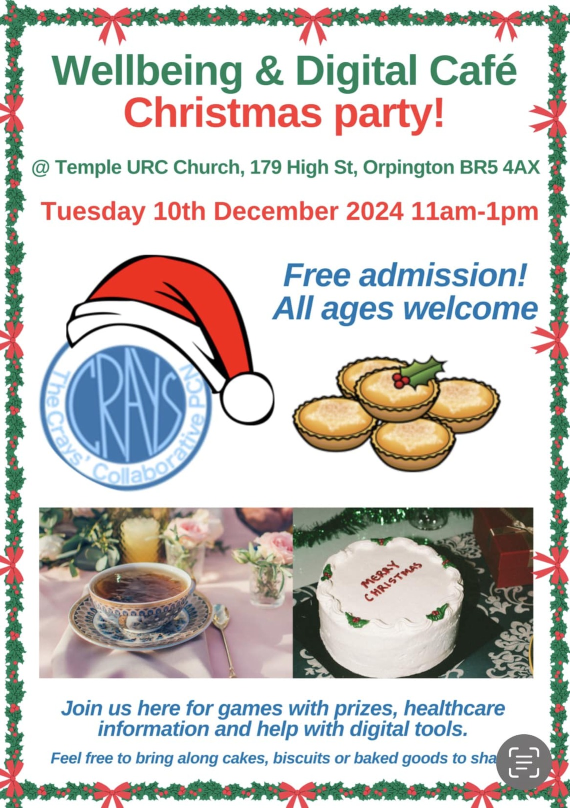 Wellbeing DIgital Cafe Xmas Party