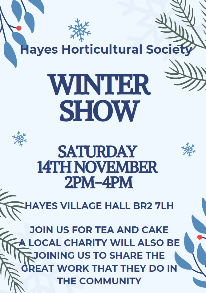 Winter Show Hayes Horticultural society