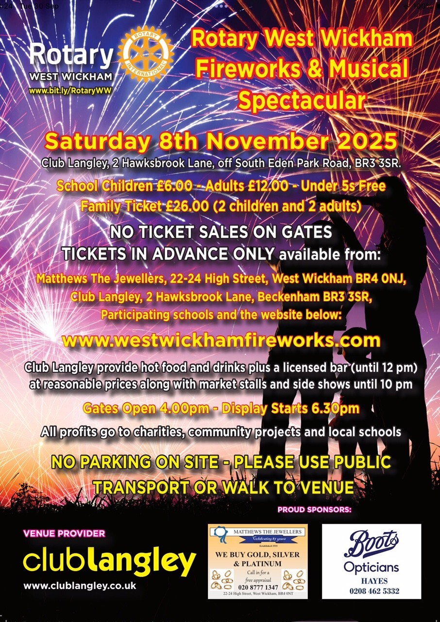 WW Rotary Fireworks 2025