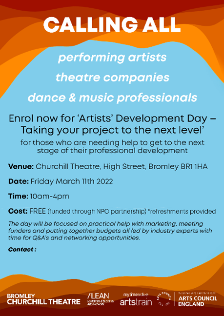 Artists Development Day flier