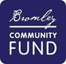 Words 'Bromley Community Fund' on blue background