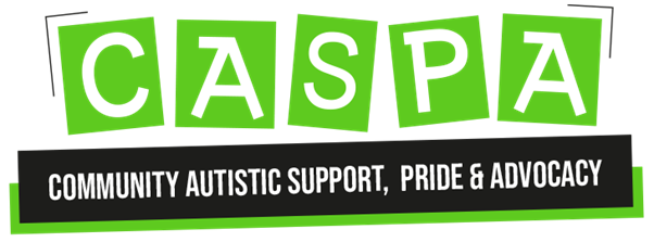 CASPA logo with words Community Autiistic Support, Pride & Advocacy