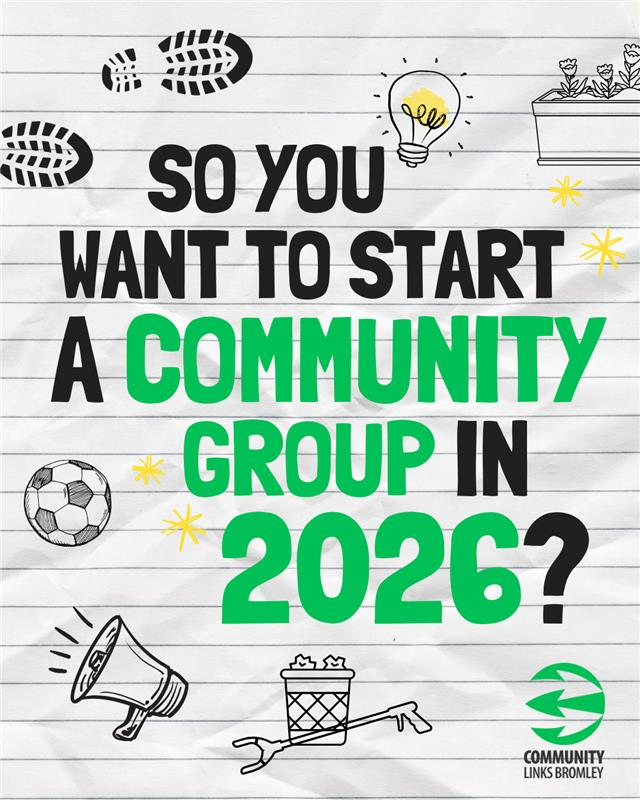 Words 'So you want to start a community group in 2026? surrounded by small icons of community activities
