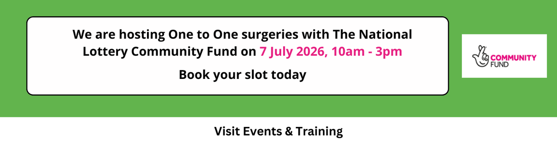 National Lottery Community Fund surgeries slider July '26