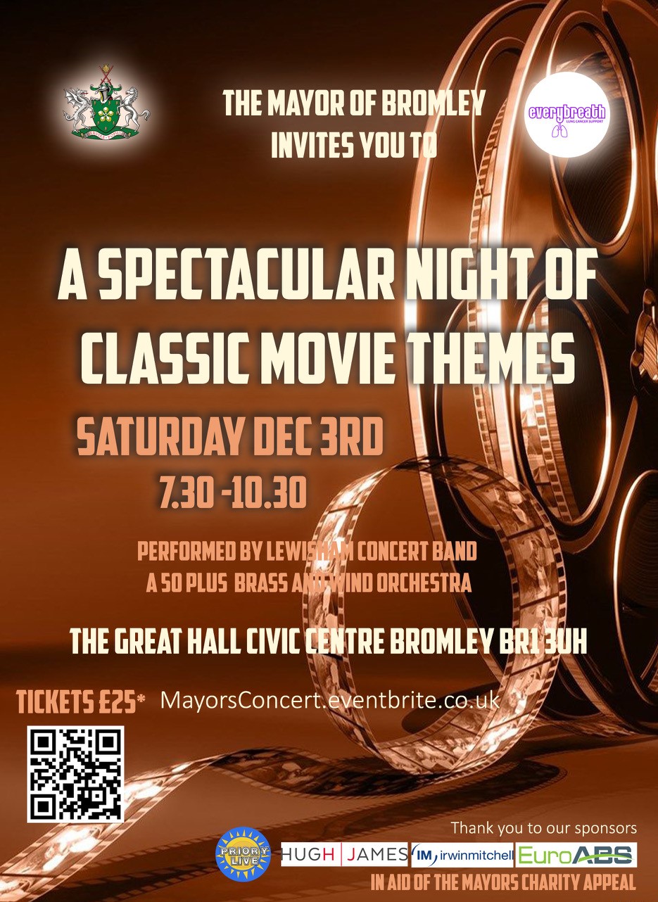 Mayor of Bromley&#39;s Night of Classic Movies event flyer
