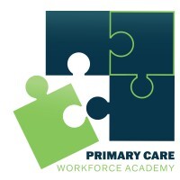 Green jigsaw pieces above words Primary Care Workforce Academy