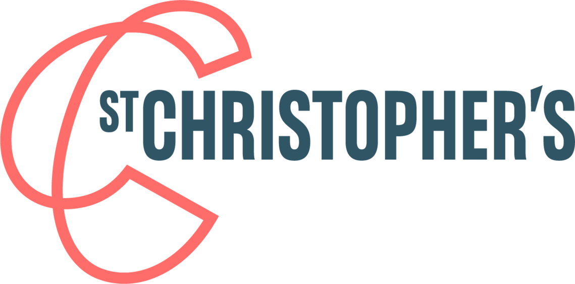 Coral shape next to words 'St Christopher's'