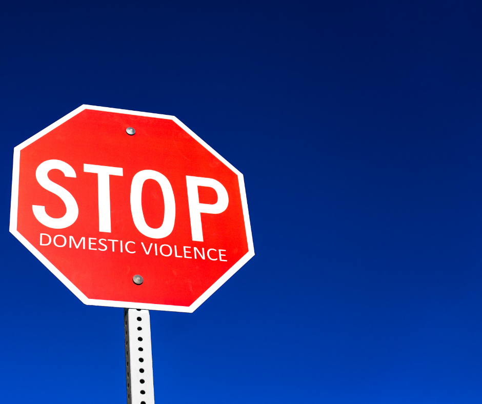 Stop domestic violence sign