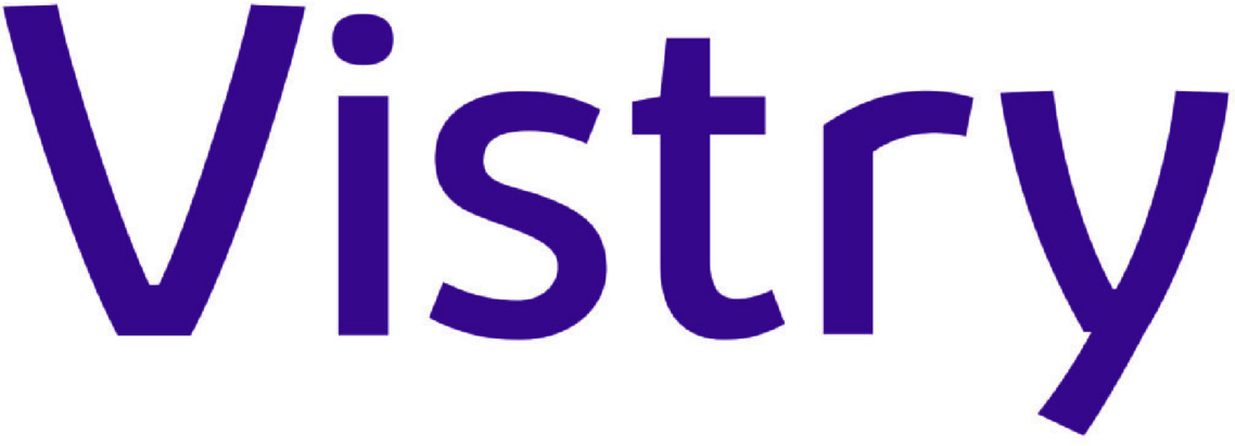 'Vistry' in purple letters