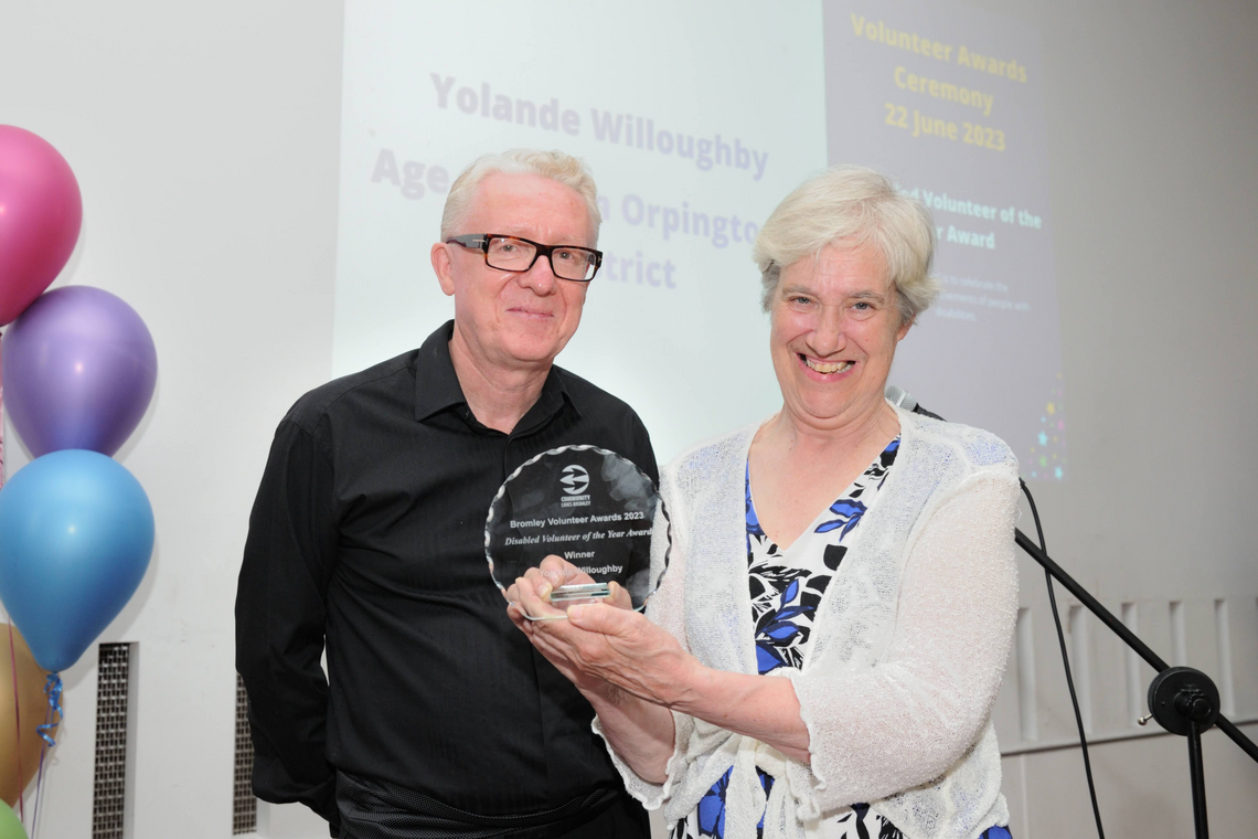 Award winner, Yolande Willoughby