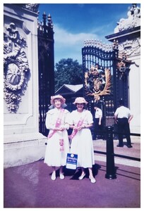 Pat Spence and Anne Jasper, BCVS Office Manager, invited to sell Alexandra's Roses at Buckingham Palace
